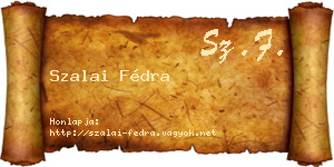 Szalai Fédra névjegykártya